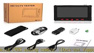 SGEF Wrist CCTV Tester, HD 5MP Portable Camera Tester 5MP AHD CVBS Tester UTC OSD Control 4.3 Inch