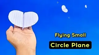 World smallest flying circle plane , new flying mini plane, how to make small paper circle plane 