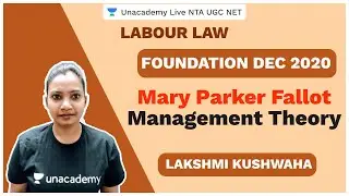 Foundation Dec 2020 | Mary Parker Fallot -Management Theory  | Lakshmi Kushwaha | NTA UGC NET 2020