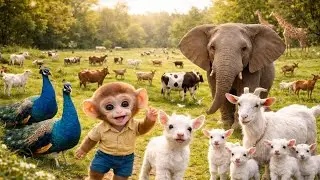 A buby monkey saved the baby goat's life.  story