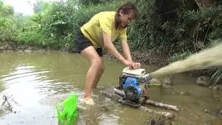 TOP VIDEOS: Water Pump Fishing Techniques, Unique Fishing, Modern Technology Catch Many Big Fish