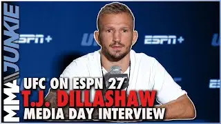 T.J. Dillashaw to 'erase' PED controversy with return win | UFC on ESPN 27 media day