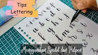 Belajar Lettering Menggunakan Spidol dan Pulpen (Faux Lettering)