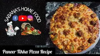 Paneer  Tikka  Pizza  Recipe  /  Dominos  Style  /  Homemade  Paneer  Tikka  Pizza  Recipe  /