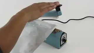 8&rdquo; Tabletop 5mm Heat Impulse Hand Sealer - Express Shipping Room Supply