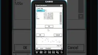 CAS: Linear Regression and Transformation on Classpad