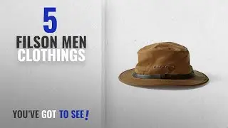 Top 10 Filson Men Clothings [ Winter 2018 ]: Filson Unisex Tin Packer Hat Black MD