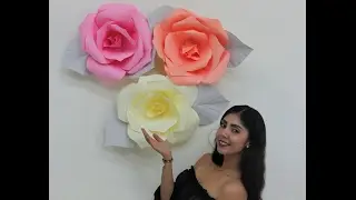 ROSAS GIGANTES DE PAPEL