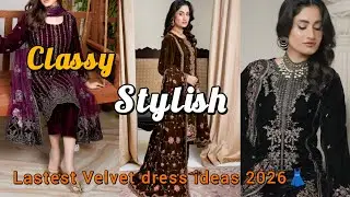 Latest velvet dress ideas | party wear collection 2026 