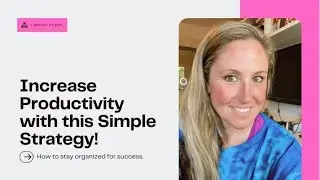 Increase productivity with this simple strategy