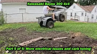 Bayou 300 4x4 плохой выпрямитель и повторная настройка китайского карбюратора