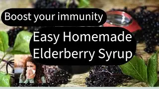 Boost your immunity | Elderberry Syrup Small Batch | Natural Home Remedy