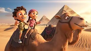 Kids Discover Egypt Pyramid Secret 🚀 Aliens & Treasure | Pixar Style Cinematic Adventure