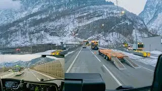 Stunning view of the Austrian Alps – Bischofshofen 🇦🇹🏔️🚛