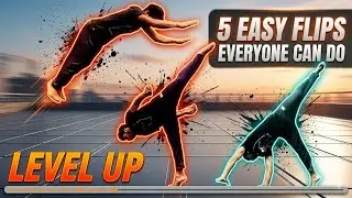 5 easy flips💪🏻, everyone can do at home💚.  Guys, Practice and increase your fitness. #flip