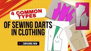 How to draft different types of &ldquo;DARTS&rdquo; in clothing Pt 1 (FOUR COMMON TYPES).