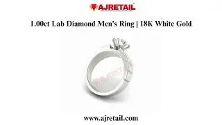 🔥 1.00ct Lab Diamond Men&rsquo;s Ring | 18K White Gold 🔥