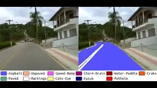Road surface detection and differentiation considering surface damages on RTK dataset