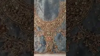 heavy embroidery imported dress material with dabka, kora, nakshi work