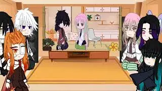 hashira react to teleporting to your childhood trauma || Giyuu ver || Demon slayer/KNY || Gacha club