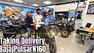 Taking Delivery BajajPulsarN160 new model 2024    #takingdelivery #bike#motovlog(APISOPVLOGS )