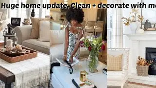 Huge home decor update. Plus laundry day. Clean and decorate with me.