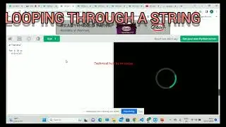 PYTHON LOOPING THROUGH A STRING