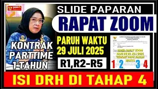 🔴 HASIL RAPAT ZOOM 29 JULI, PENGANGKATAN PARUH WAKTU, BAGI 9 KATEGORI NON ASN