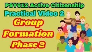 PSY612 Active Citizenship Group Formation | Phase 2 Practicle Video 2 | VULMS Course PSY612