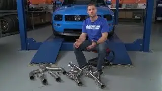 Обзор коллекторов Mustang Pypes Long Tube с укороченной трубой X-pipe (05-10 GT)