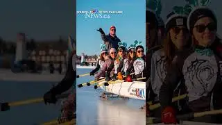 Winter dragon boat race happening in Sylvan Lake