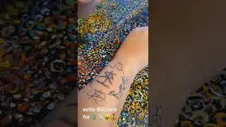 Daily Mini! #runes #wealth #simplyamy #dailyminis #dailymini #lefthand #tattoo #creative
