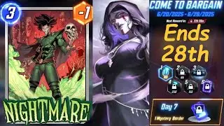New Daily Logins New Card Nightmare New Amazing Death Art Marvel Snap
