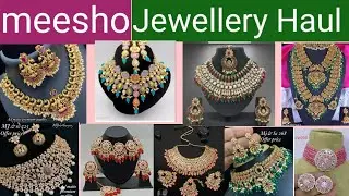 meesho Jewellery Haul❣Top 12 Necklace Haul❣Festive &Party wear Jewellery❣Fashion Trends with Lavanya