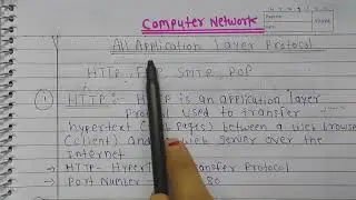 Lec-43 HTTP, FTP, SMTP, POP | All Application Layer Protocols in Hindi 