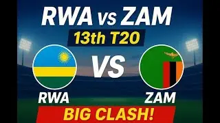 RWA vs ZAM Match Today | West Africa T20 2025 | Rwanda vs Zambia Score & Commentary