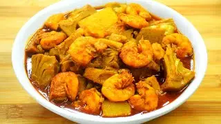 সঠিক মশলায় সেরা স্বাদে অনুষ্ঠান বাড়ির এঁচোড় চিংড়ি রেসিপি - Echor Chingri Recipe Bengali Style