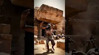 Workers at the Egypt Pyramid Construction Dealing