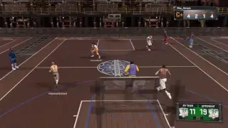 Shaq plays at the park