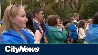 Ukrainians in Calgary celebrate their country's independence day