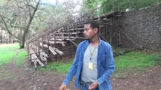 Court Yard at Emperor Fasilides Bath in Gondar City - Ethiopia May 2017