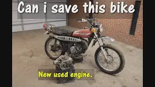 Rare Electric start Suzuki TC 185 dirt bike. Pt.3