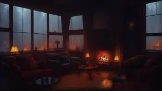 Cozy Boat House with Soft Rain & Gentle Waves