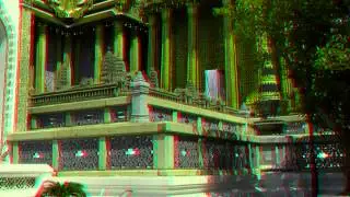 Explore3D Travel: The Thai Grand Palace - 3D Anaglyph