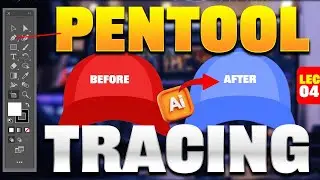 Tracing Objects in Adobe Illustrator | Lec - 04 | Rankplus Ninepointer