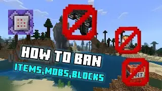 How to ban Items, Blocks and Mobs with command in Minecraft server