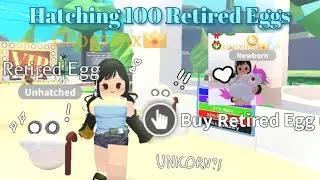 Hatching 100 Retired eggs in Adopt me! || Roblox || Adopt me