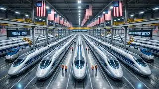 🚅 How High-Speed Trains Are Built - Welding 500-Foot Aluminum Carriages in One Passfast train