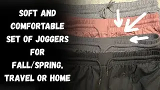 Soft and comfortable set of joggers for fall, travel, home!