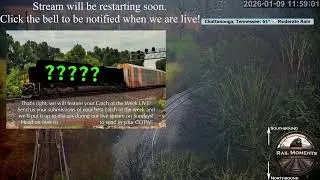 Live Chattanooga Railcam on W&A Subdivision - #CSX line in bird sanctuary by Mile Post 122.8 in TN